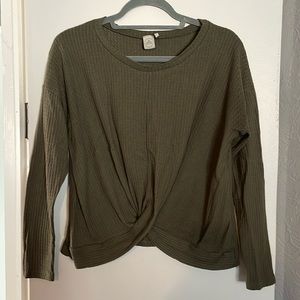 Paper Crane | Size Small | Long Sleeve | Olive Green